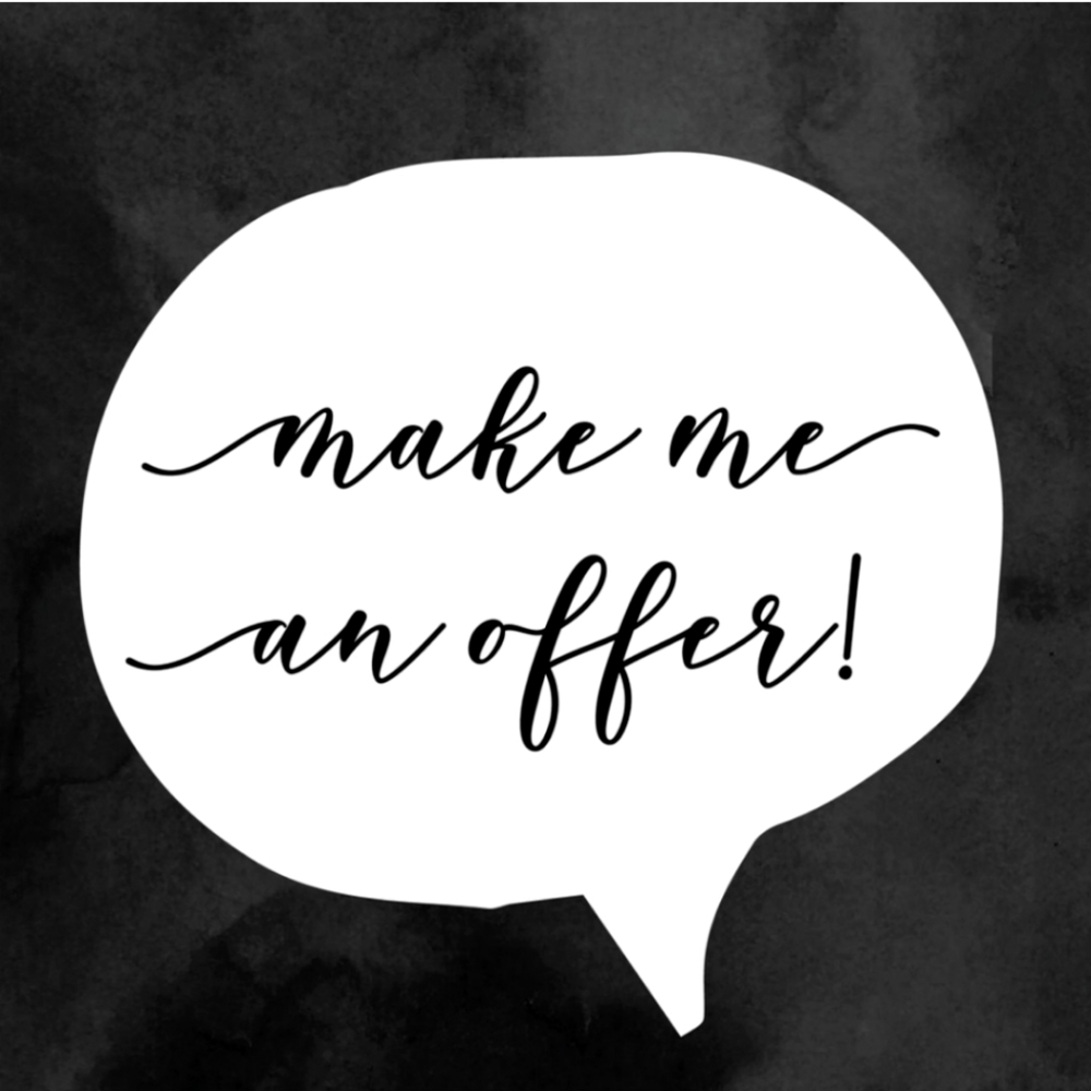 Love an item? All offers welcome! Bundle discounts